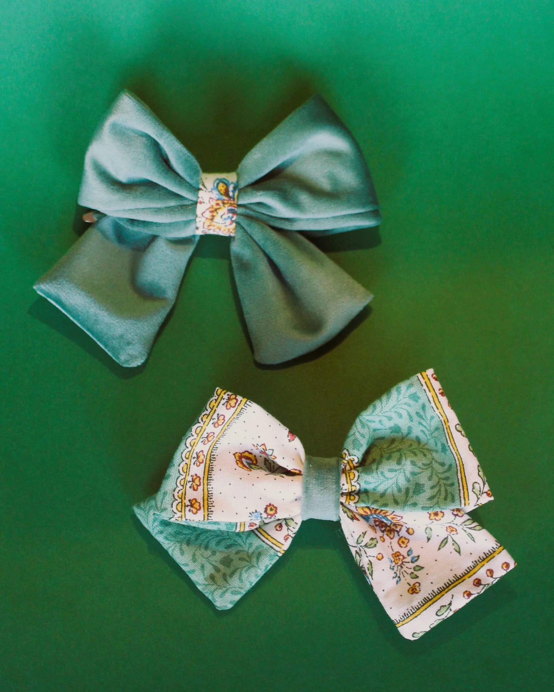 Grande barrette velours